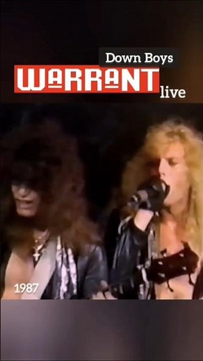 Warrant - Down Boys (live 1987) #metal #glammetal #hardrock #metalhead #metalfamily #metalfans #live