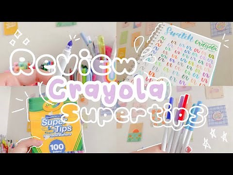 Reseña Crayola Super Tips 100 ✨