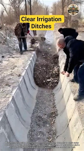 Using Water Flow to Clear Irrigation Ditches for Spring 🌊🌱