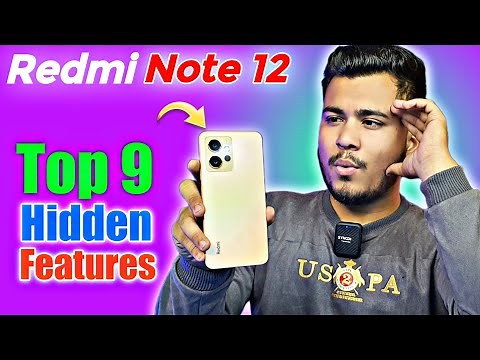 Redmi Note 12 Top 9 Hidden Features | Tips & Tricks for Redmi Note 12 | Best Settings Redmi Note 12