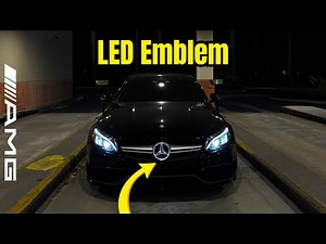 Installing a LED Emblem On My C63s AMG W205
