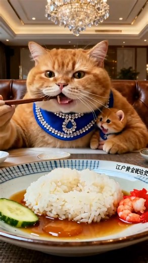 Cat and kitten eating video 😺🐈😻 bigcat eating 😋😺 #cat | Big Cat Videos