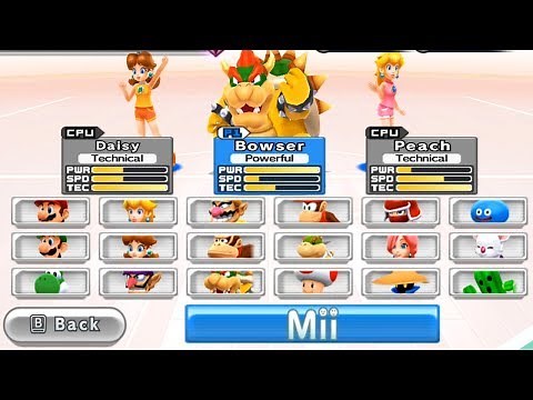 Mario Sports Mix - All Characters