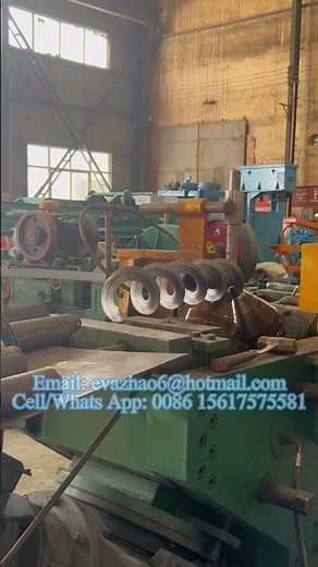 Continuous Spiral Flight Cold Rolling Mill Line, Helicoid Blade Making Machine