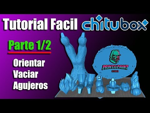Easy Chitubox Tutorial 2023: Orientation, Hollow Parts and Holes/3D Resin Printing.