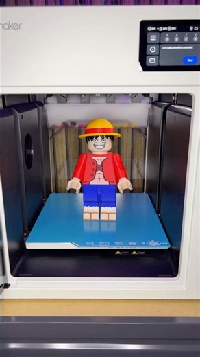 Luffy 🏴‍☠️ One Piece Brick Figure #onepiece #luffy #fanart #3dprinting