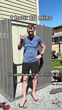 How long does it take to build an Amazon shed… and is it worth the money? #diydad #shed