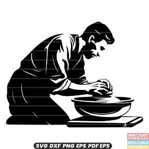 Töpferscheibe Keramik Ton Bildhauerei Kunst Handwerk Hobby Studio Kreativ Drehung drehende Form Skulptur handgemachtes Werkzeug SVG DXF PNG Datei - Etsy.de