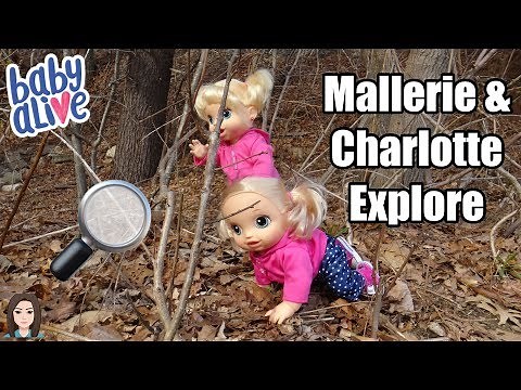 Baby Alives Mallerie & Charlotte Explore Outside! | Kelli Maple