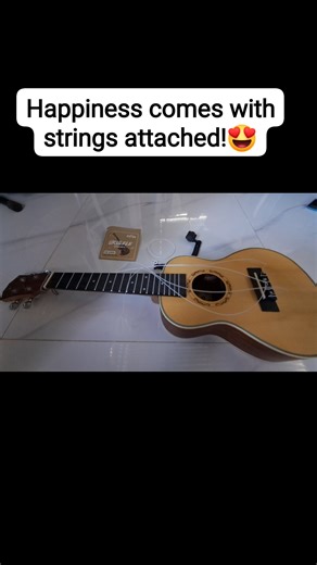 Ukulele strings replacement 101 #ukulele #UkuleleVibes | Mateo Manucdoc Shyrie Ann