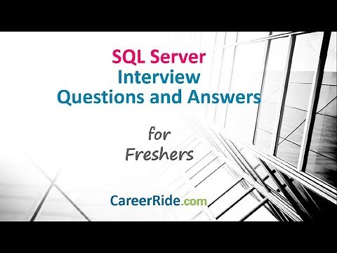 SQL Server Interview Questions and Answers for Freshers