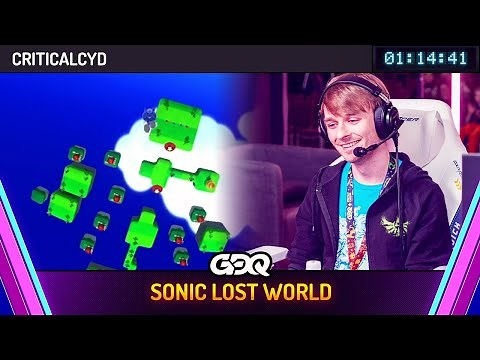 Sonic Lost World by CriticalCyd in 1:14:41 - Awesome Games Done Quick 2025
