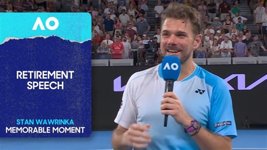 Stan Wawrinka s Final Point and Retirement Speech | Australian Open 2026 | Mihir Mankad