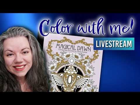 Hanna Karlzon - Magical Dawn - Name plate page✨ Color with me ✨Chill, Chat and Color