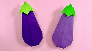 折り紙 簡単 可愛い ナス 折り方 Origami Easy Eggplant Paper Craft DIY 夏 野菜 なす Vegetables 종이접기 가지 折纸 ओरिगामी बैंगन – 折り紙チャンネル Origami Paper Craft