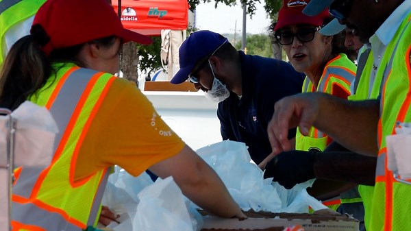 Local flood relief at Walmart