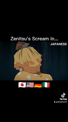 Zenitsu's Memorable Scream Across Languages