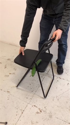 The chopper #cucumber #bigchop #chopping #chair #vegetable