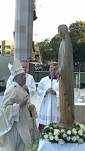 We join the Church and the world in mourning the passing of Pope Francis. His life of faith, humility, and service has left an indelible mark on the Church and all people of goodwill. We remember with gratitude his historic visit to our campus in 2015, where he celebrated Mass at the Basilica of the National Shrine of the Immaculate Conception and canonized St. Junípero Serra. May his witness to the Gospel continue to inspire us. | The Catholic University of America