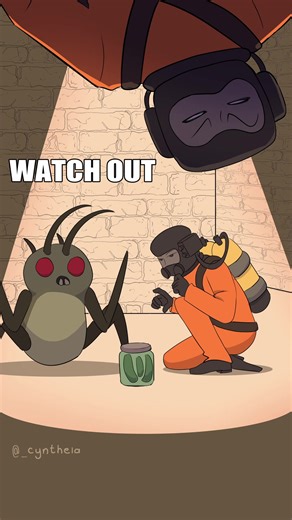When you meet the hoarding bugs for the first time #lethalcompany #hoardingbug #YIPPIE #animatic #gaming
