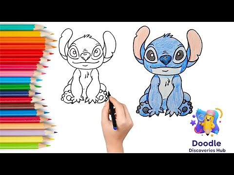 How to Draw & Color Stitch from Lilo & Stitch: Easy Step-by-Step Tutorial