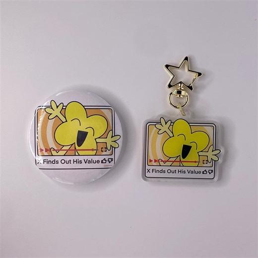 X Video Double-sided Keychain / Pin - BFDI : BFB - Object Show - Etsy Canada