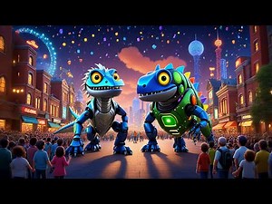 Robot Lizard Parade | Nursery Rhymes for Kids | Baby Songs and Fun Adventure
