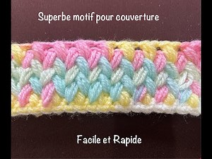 Crochet blanket pattern @AlextitiaTutoCrochet