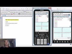 Simultaneous equations using Casio ClassPad CAS