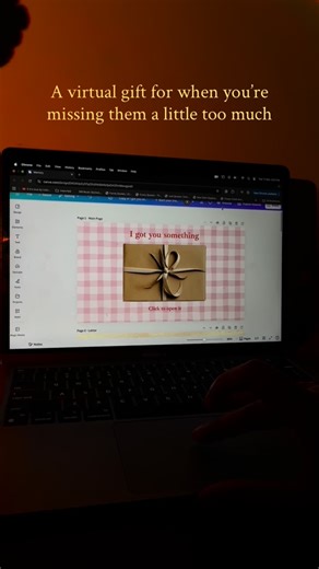 Vidhi Kalra on Instagram: "love doing little side quests +bonus points if it makes someone I love smile :) idea and inspiration: @its_all.art (she also has a tutorial on her page/editable template in her bio) comment if you want the link to my editable template 🤍 . . . . . [edits, virtual gifts, canva templates, art, relationships, gift, friendship, ldr, memory, surprise]"