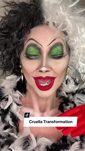 Cruella Transformation Makeup Tutorial