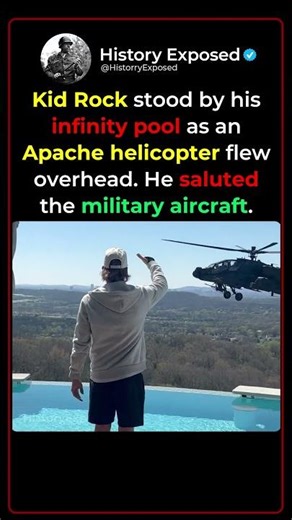 When Kid Rock Saluted an Apache Helicopter at The Southern White House 🚁🇺🇸