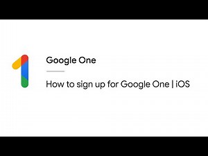 How to sign up for Google One | iOS