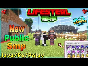 😎 New Best Free Public Lifesteal Smp 🌪️ Server For (Java/Pe) ⚡ 24/7 Online | #minecraftserver 🤯