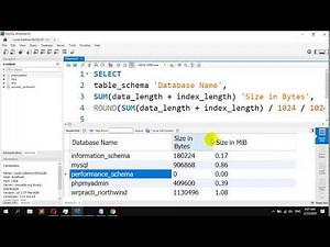 How to Check the Size of a Database in MySQL