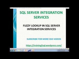 FUZZY LOOKUP TRANSFORMATION IN SSIS | FUZZY LOOKUP EXAMPLES IN SSIS