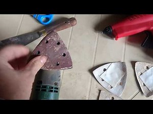 Velcro sanding disc hook and loop easy fix to stay on.