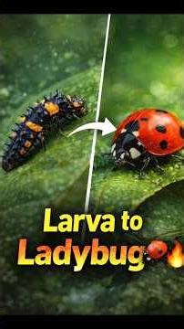 The Secret Life of a Ladybug 🐞 Amazing Transformation || #animals #shorts #sciencefacts #ladybug