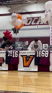 The moment it became OFFICIAL! 🎓✨ Congrats to all seven of the Lockhart High School seniors who signed to continue their academic and athletic journeys on College Signing Day! | Lockhart ISD