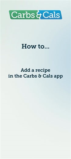 C&C App Walkthrough Add Recipe