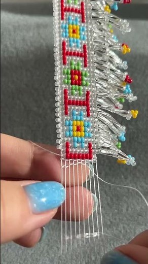 How to end loom beaded bracelet tutorial 🪡
