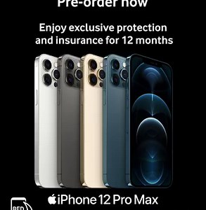 5K views · 187 reactions | Exclusive to RED customers; Pre-order now the all new iPhone 12 Pro Max, and get it protected with 12 months screen insurance. Pay by redeeming your RED Points or through RED installment program over 12 months with 0% interest on your bill. Pre-order now from here: https://bit.ly/36Fquk5 Quantities are limited | Vodafone RED Egypt | Facebook