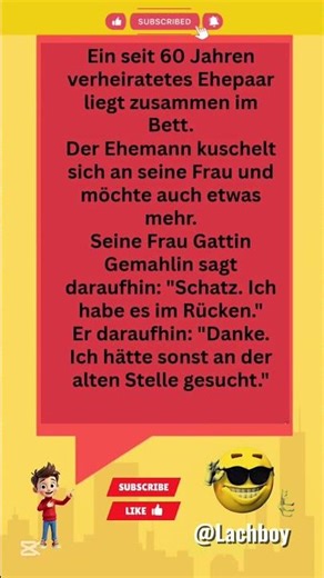 60 Jahre Ehe und immer noch Humor