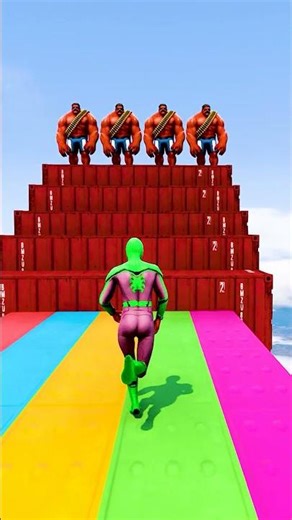 GTA 5 Epic Water Ragdolls | Spider-Man Jumps / Fails ep.15785 #shorts