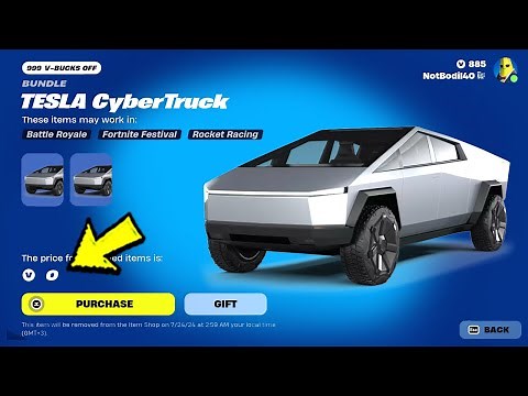 How to UNLOCK The TESLA Cybertruck for FREE in Fortnite X TESLA