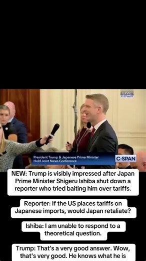 Trump Praises Japan's Ishiba for Smart Tariff Response