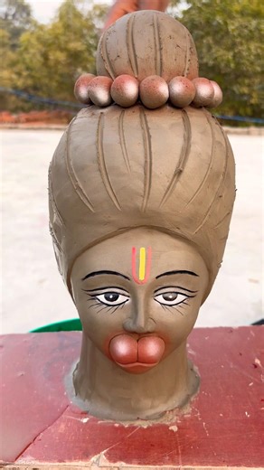 hanuman ji mitti murti makings/ hanuman idol makings/hanuman clay making #shorts#video#making#shorts