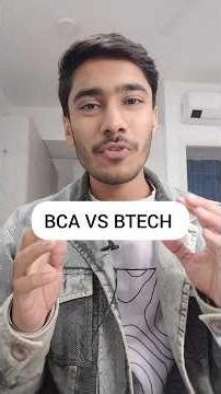 BCA vs BTech – Reality Check 🚀 #bca #btech