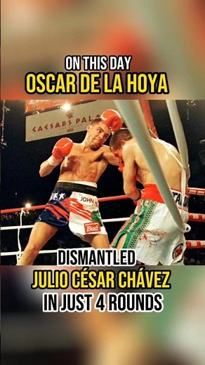 On This Day: Oscar De La Hoya Dismantled Julio César Chávez in Just 4 Rounds 👑🥊