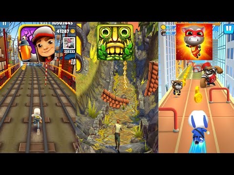Top 3 Endless Running Games in 2025 | Subway Surfers vs Temple Run vs Talking Tom Hero Dash Gameplay